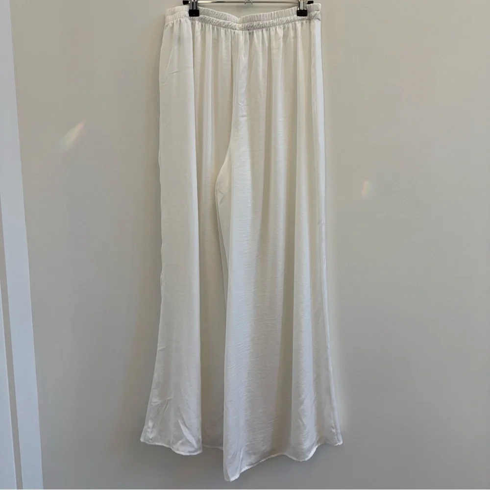 Dynamite White Wide-Leg Pants - Picture 4 of 6